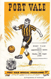 1960 Port Vale matchday programme