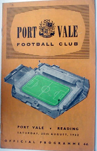 1962 Port Vale matchday programme