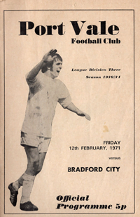1970 Port Vale matchday programme