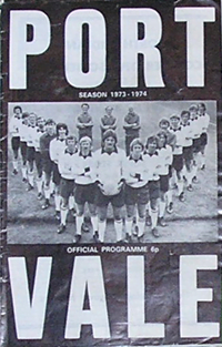 1973 Port Vale matchday programme