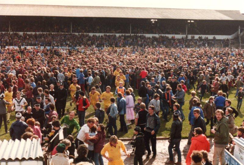 Celebrations at the Northampton home game