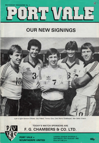 1983 Port Vale programme
