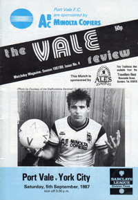 1987 Port Vale programme
