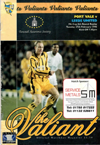 1995 Port Vale programme