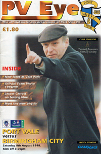 1998 Port Vale programme