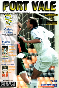 2000 Port Vale programme