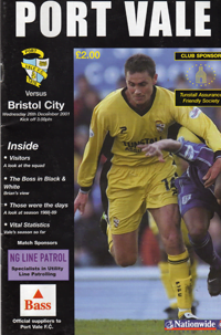 2001 Port Vale programme