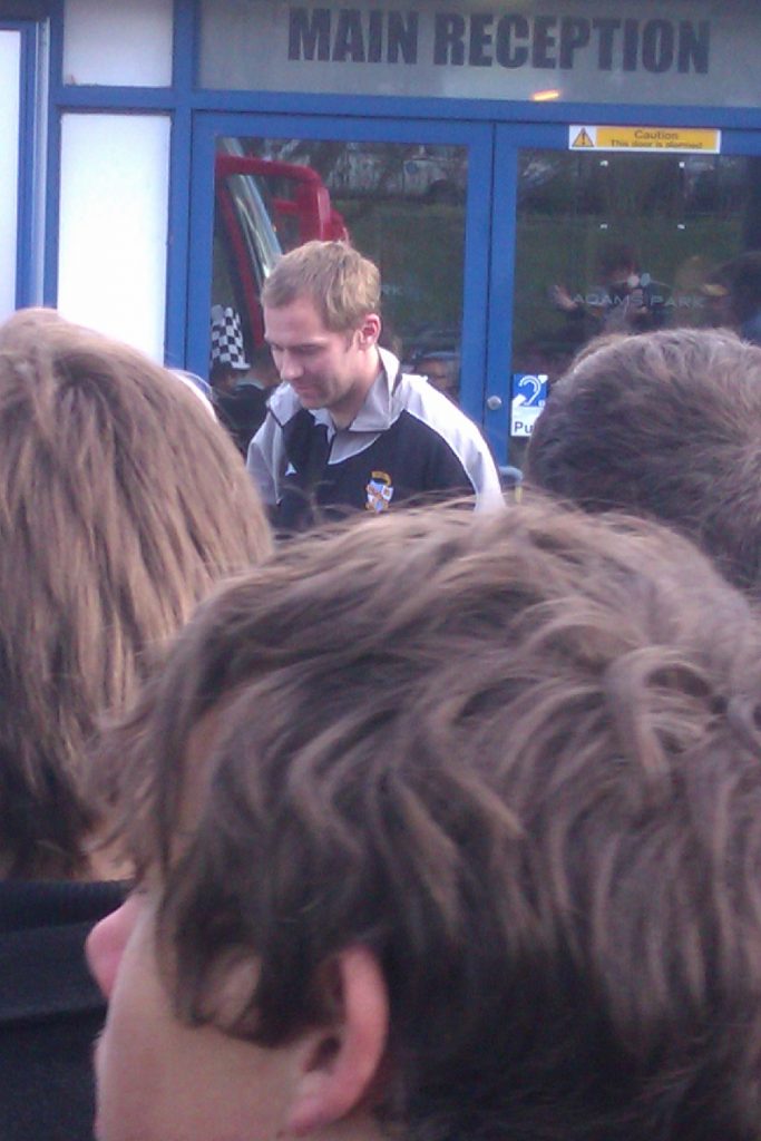 Liam Chilvers leaves main reception - Wycombe Wanderers v Port Vale, 2013
