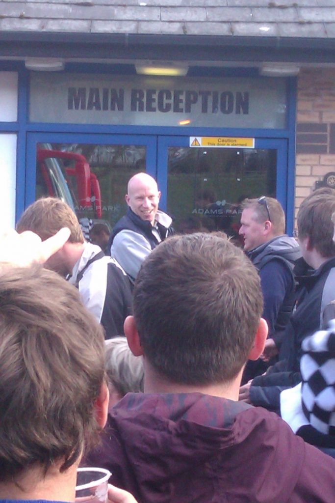 Lee Hughes leaves main reception - Wycombe Wanderers v Port Vale, 2013