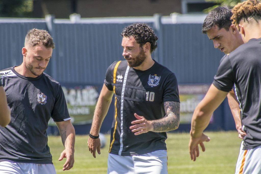David Worrall (centre) Port Vale v Kidsgrove