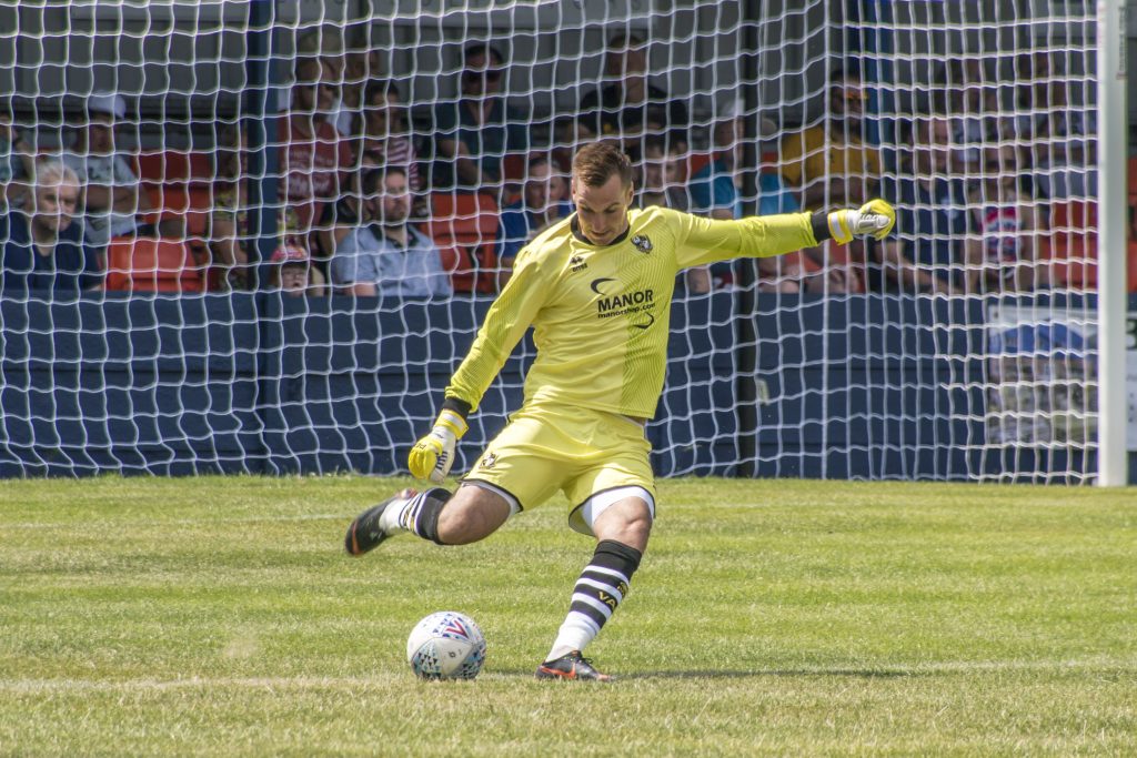 Scott Brown in action against Kidsgrove