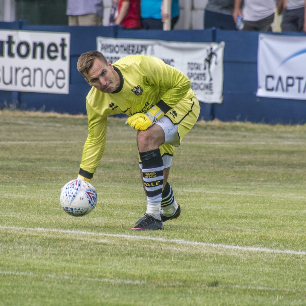 Scott Brown in action for Port Vale v Kidsgrove