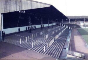 Terracing in the Railway stand, Vale Park stadium