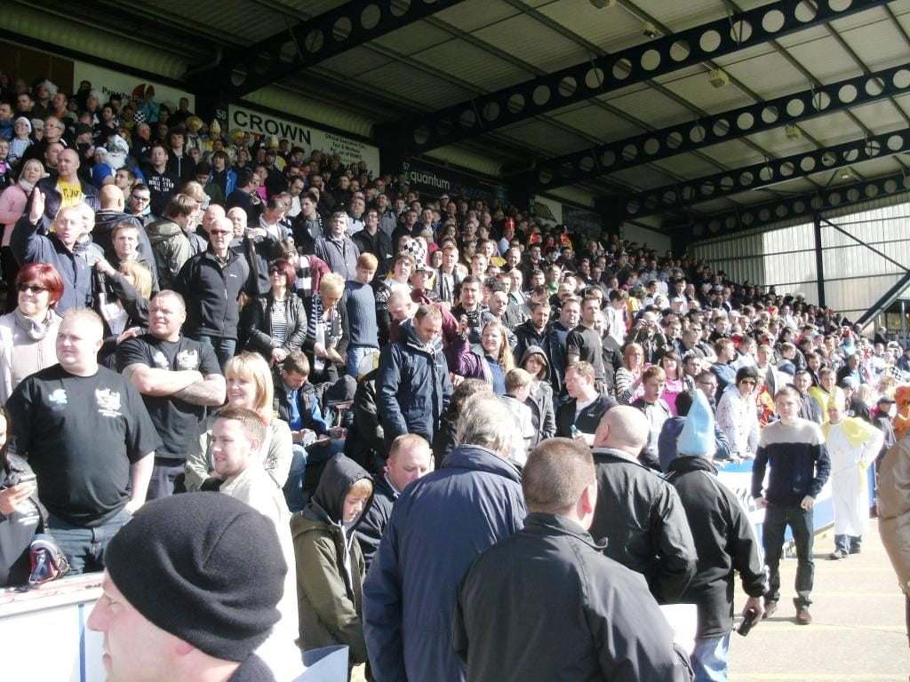 Fans celebrate promotion - Wycombe Wanderers v Port Vale, 2013