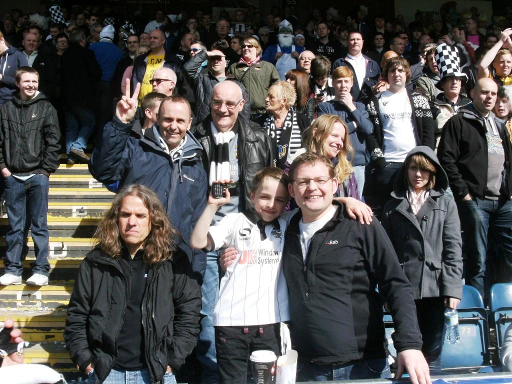 Fans celebrate promotion - Wycombe Wanderers v Port Vale, 2013
