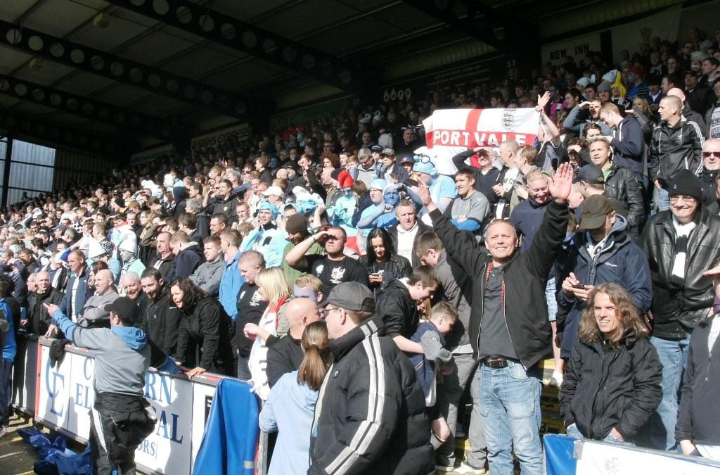 The away end at Wycombe 2013