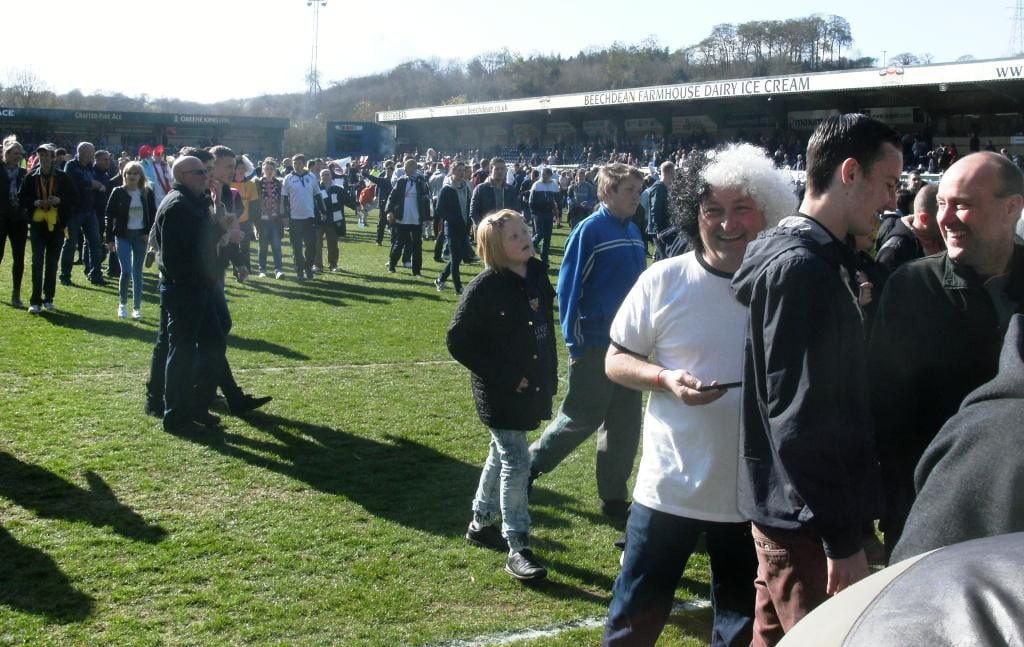 Fans celebrate promotion - Wycombe Wanderers v Port Vale, 2013