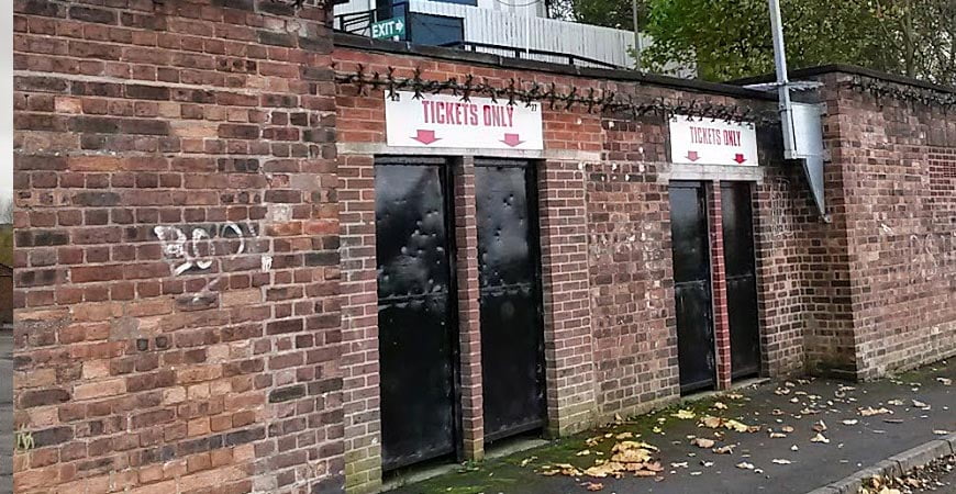 The Bycars Stand turnstiles
