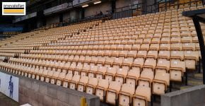 Seats in the Lorne Street stand, Vale Park stadium