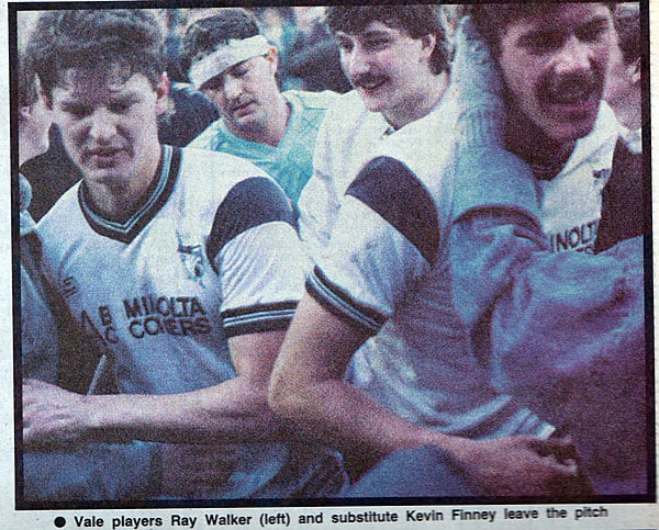 Port Vale v Spurs newspaper clipping