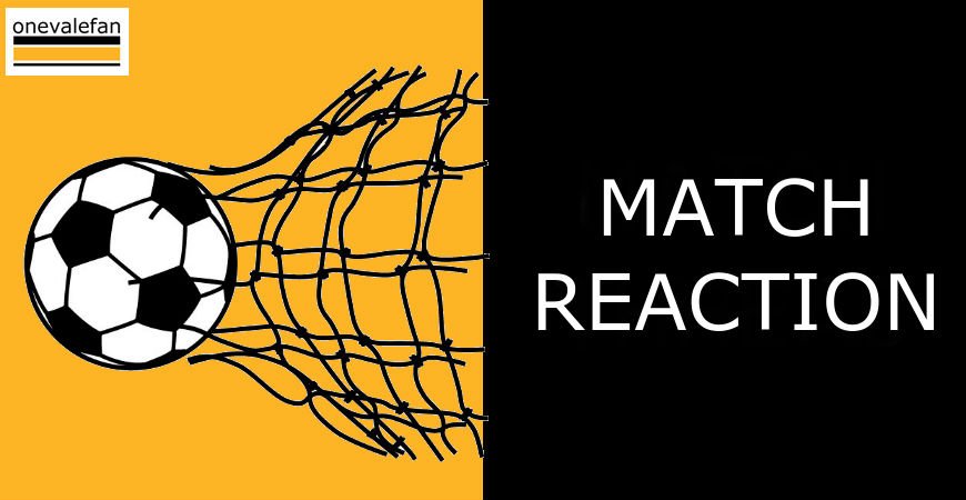 Vale 1-0 Coventry reaction:  great team effort but Harness was MOTM