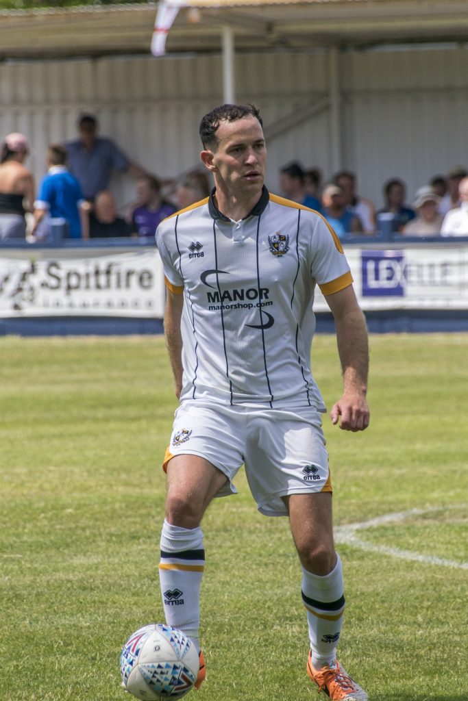 Luke Joyce in action for Vale v Kidsgrove