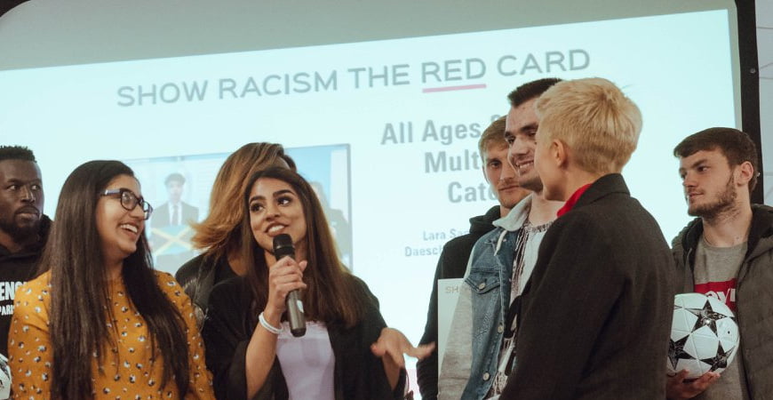 Port Vale players support national anti-racism event