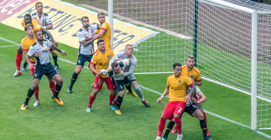 Dean Austin says Northampton are a “pure football team” this photo says otherwise