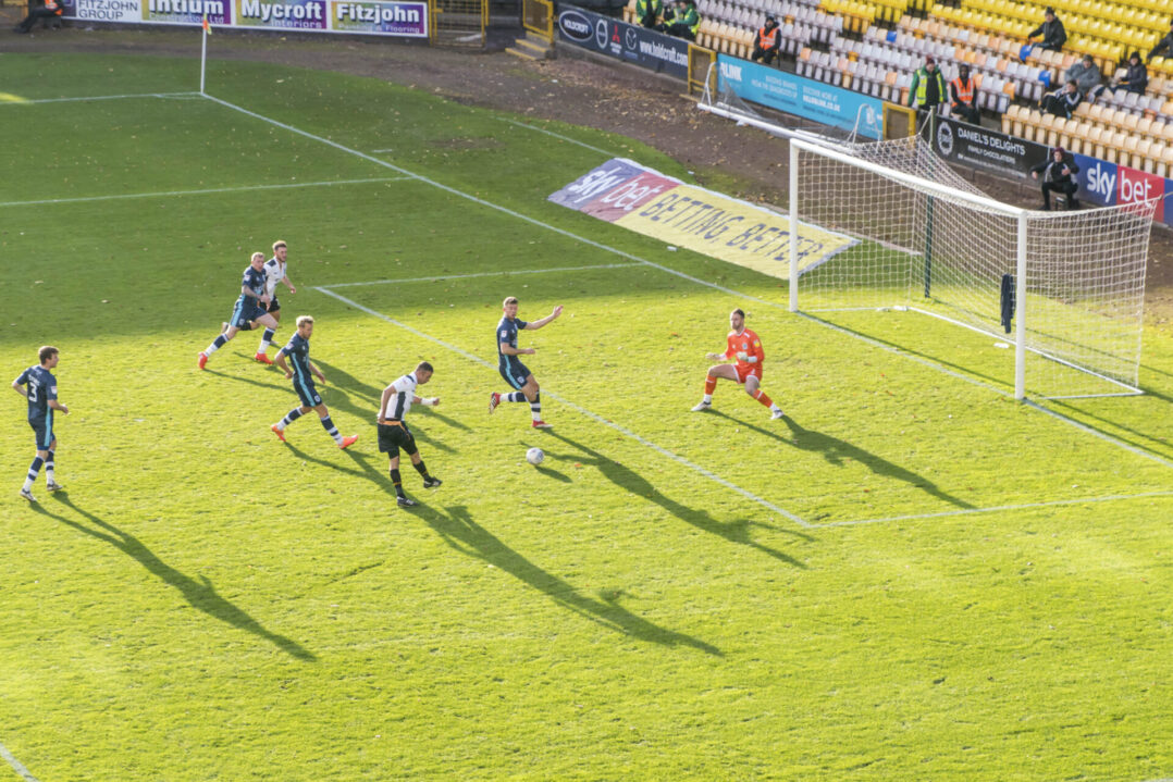 Vale v Bury Oct 18 032 - Tom Pope scores