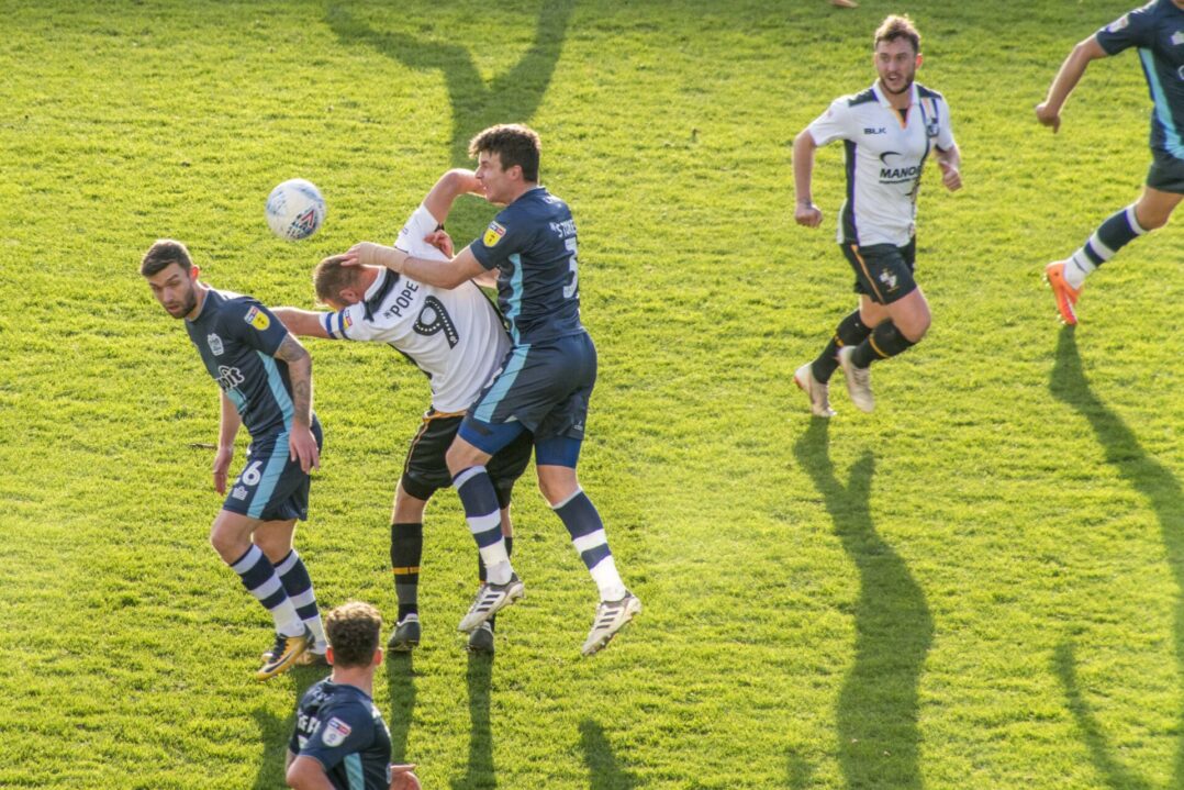 Vale v Bury Oct 18 036 - Tom Pope and Ricky Miller