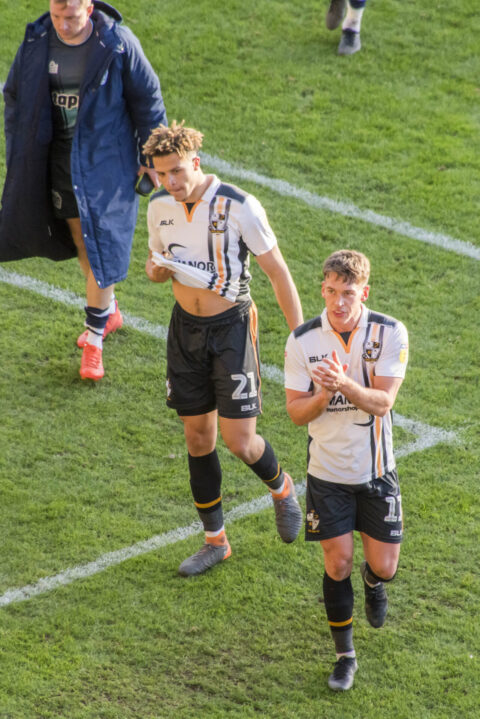 Vale v Bury Oct 18 061 - Theo Vassell and Luke Hannant