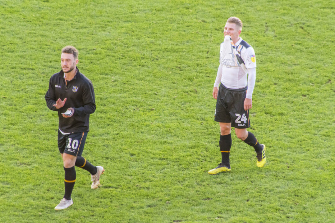 Vale v Bury Oct 18 037 - Ricky Miller and Ben Whitfield
