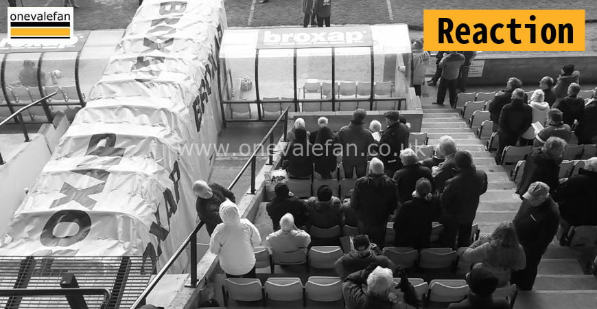 Port Vale fans reaction: manager lost the plot playing players out of position