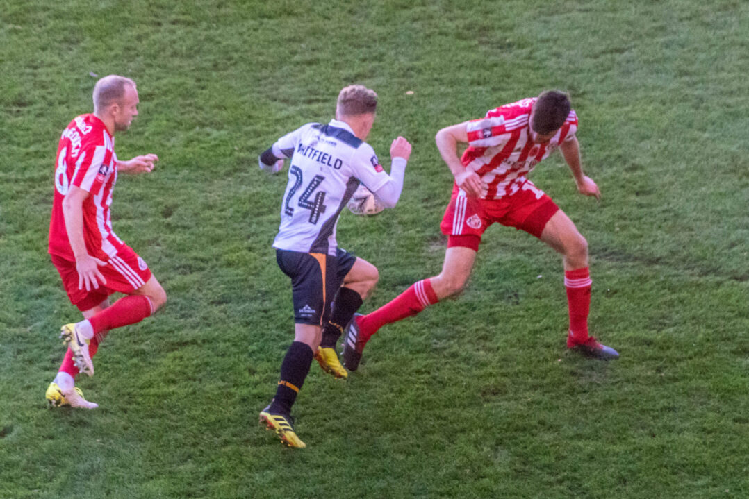 Ben Whitfield on the attack