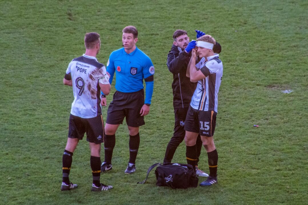 Nathan Smith is patched up