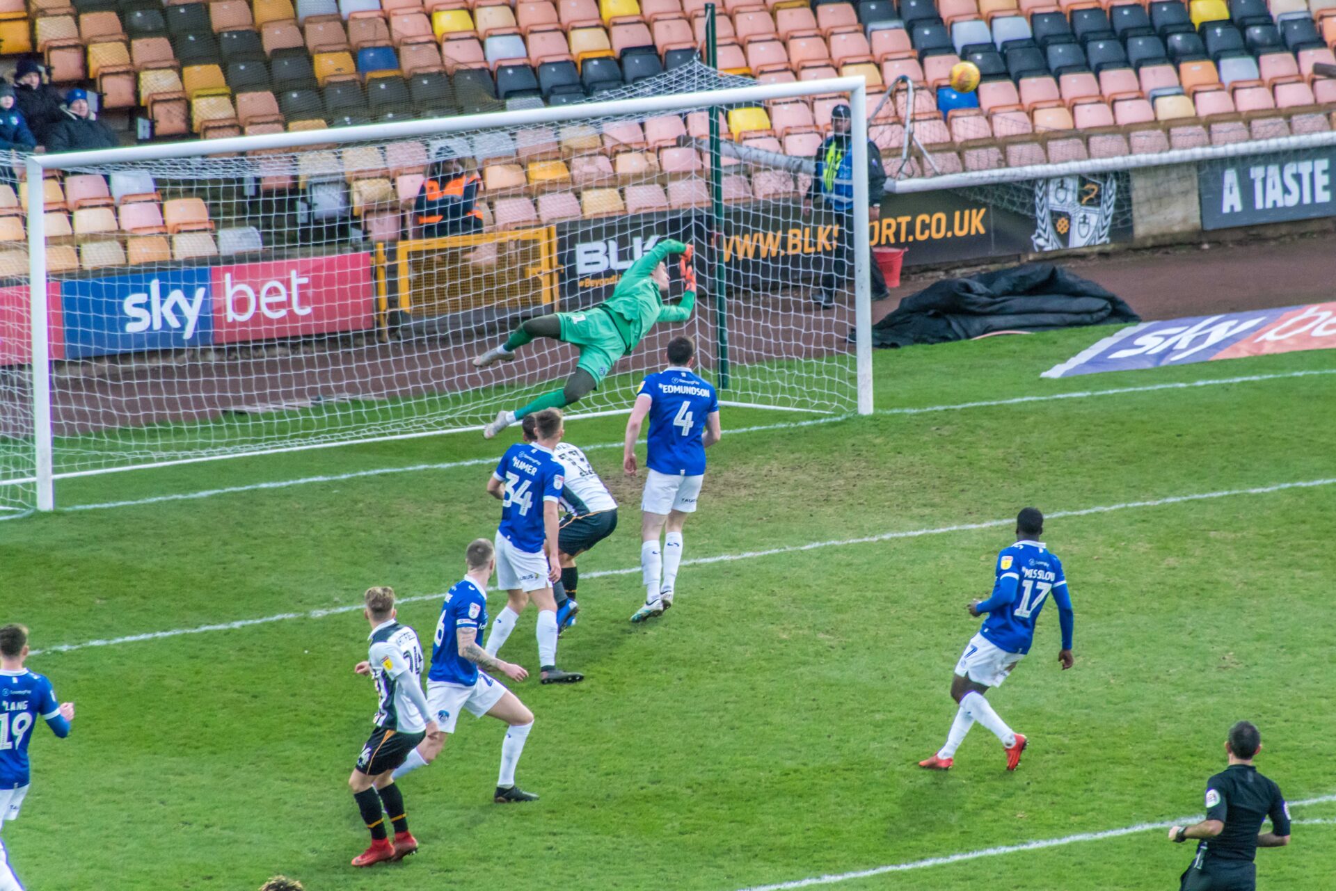 Port Vale 1-4 Oldham Athletic - a fine save
