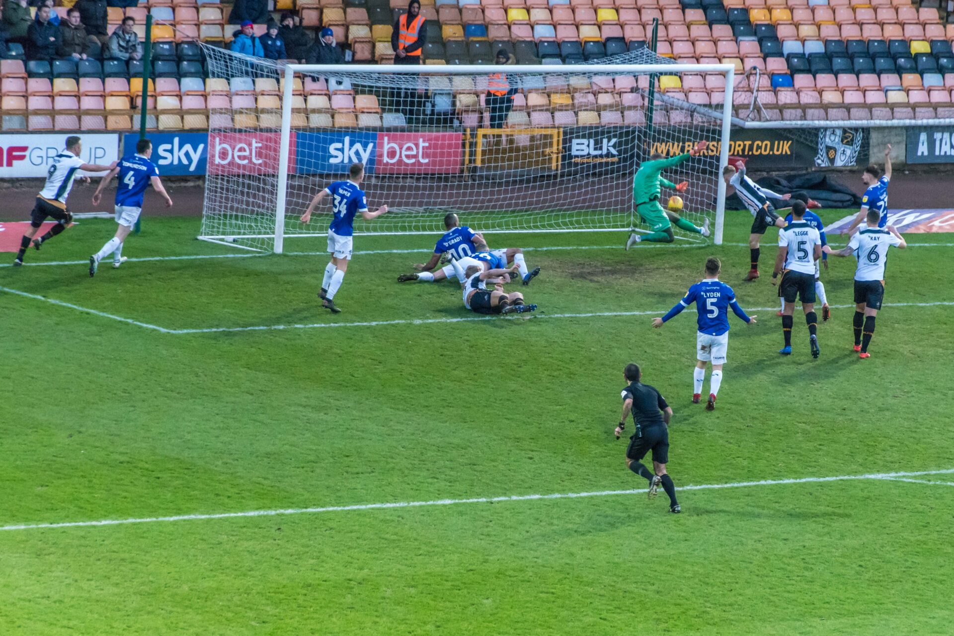 Port Vale 1-4 Oldham Athletic - Ben Whitfield finds the net