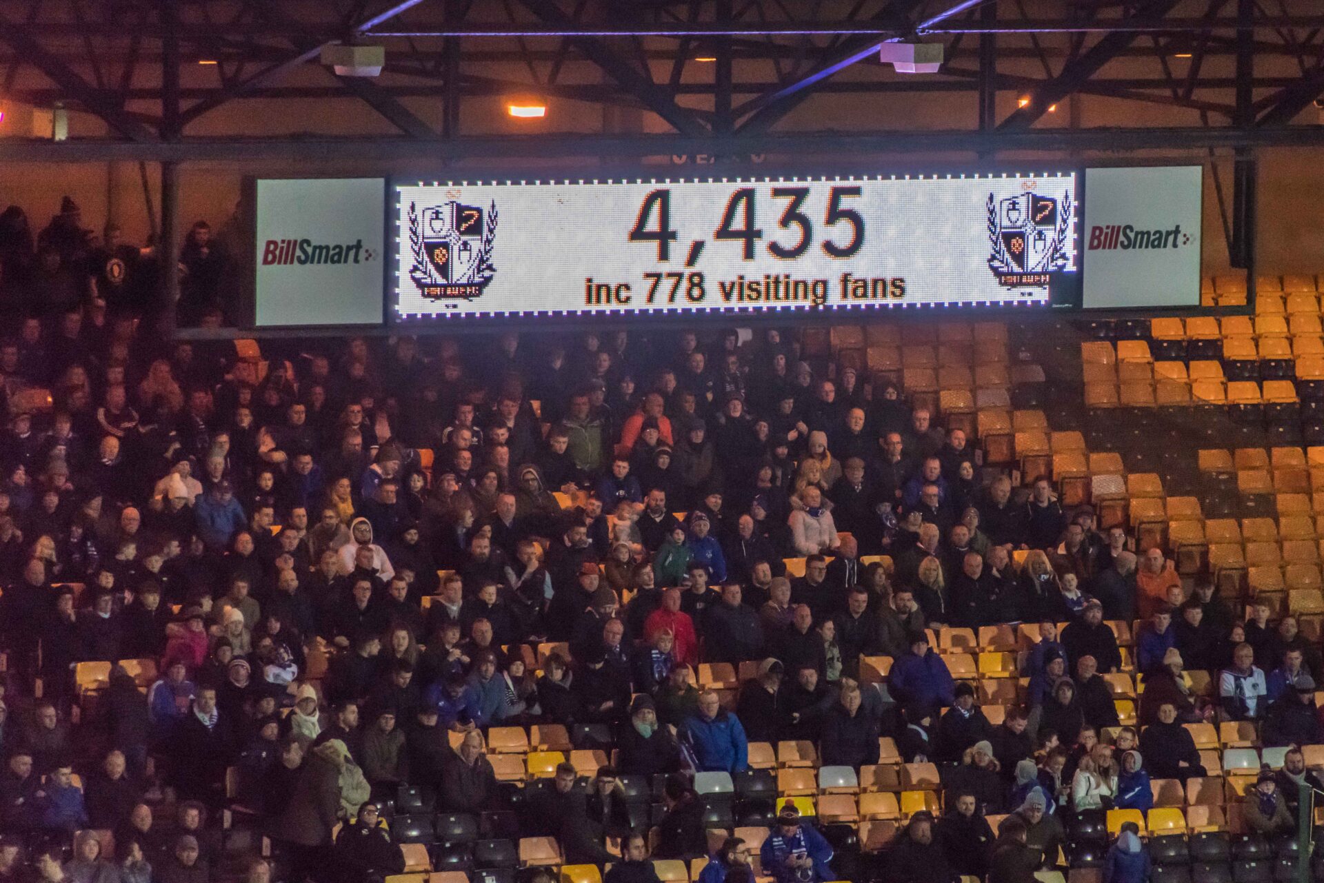 Port Vale 1-4 Oldham Athletic - the attendance