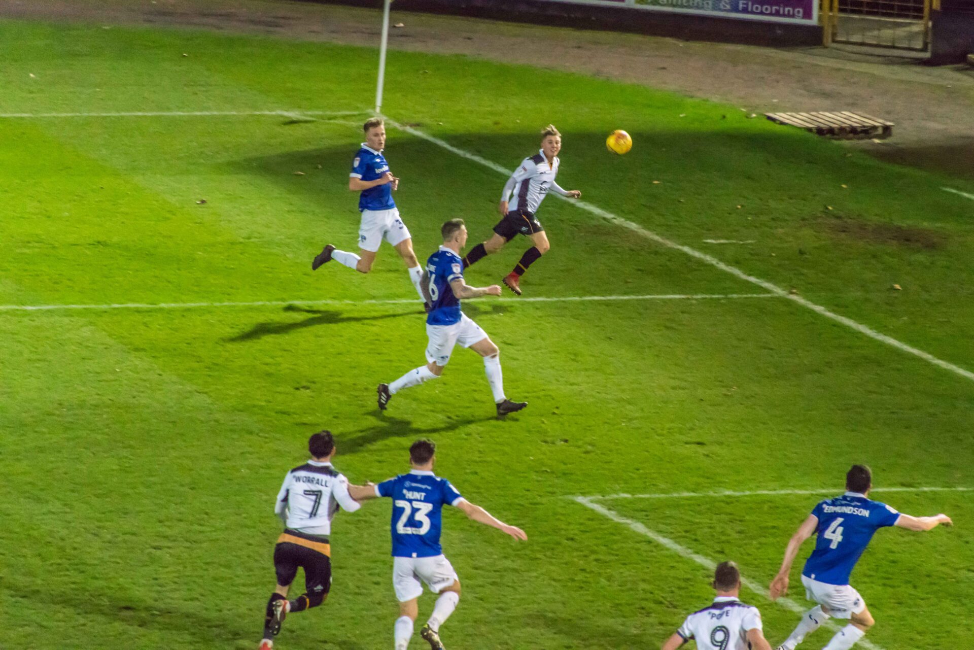 Port Vale 1-4 Oldham Athletic - Ben Whitfield crosses