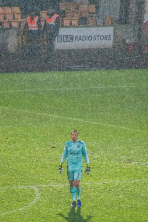 Scott Brown in the rain