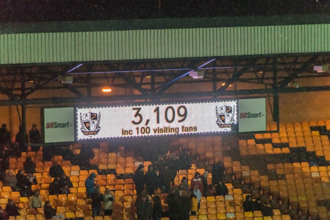 The weather helped make it a low attendance