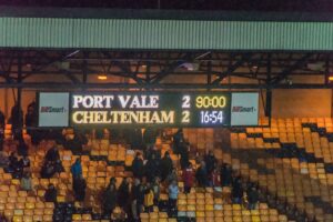 The final score for Port Vale vs Cheltenham