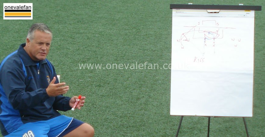 Photo Essay: Micky Adams holds a tactics lesson in 2011