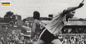 Jon Bowden celebrates his goal against Walsall