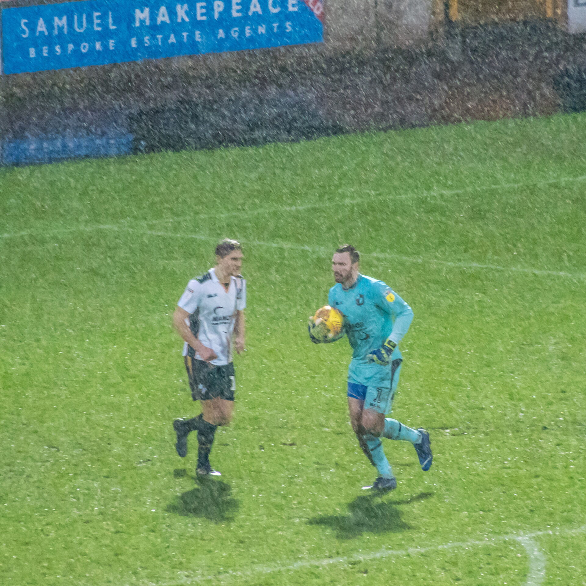 Rainy conditions as Port Vale take on Carlisle Utd