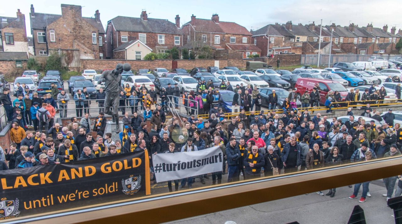 Fans protests against owner Norman Smurthwaite