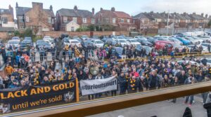 Fans protests against owner Norman Smurthwaite