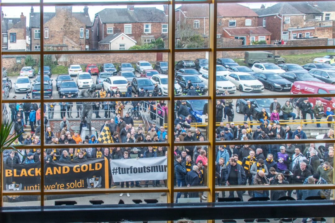 Fans protests against owner Norman Smurthwaite
