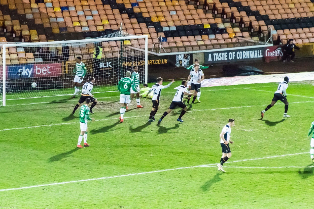 Port Vale 3-0 Yeovil: Manny Oyeleke runs away as his header find the net