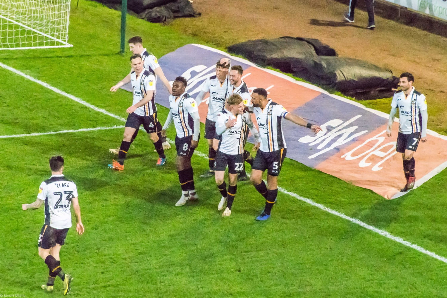 Port Vale 3-0 Yeovil: Goalscorer Conlon is congratulated